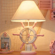 Elisa - Kids Rudder Resin Task Light Children Single Head Pink/Green Desk Lamp With Barrel White