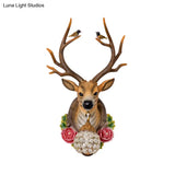 Elk 1-Light Traditional Wall Sconce For Living Room With Orb Crystal Shade - Resin Grey/Bronze/Gold