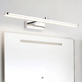 Elongated Acrylic Vanity Lighting 16/17/23 Led Wall Light Sconce For Bathroom White Finish