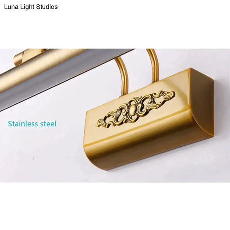 Esma - European Style Bronze Carved Led Mirror Lamp Wall Lamp