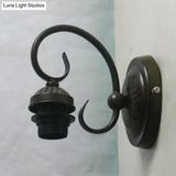 European Retro Style Glass Wall Vanity Light Fixture