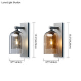 Exquisite Wall Light Sconce With Inner Glass Shade For Corridor And Bedroom
