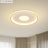 Extra-Thin Led Flush Mount Ceiling Light For Living Room - Modern Acrylic Design White / 12 Warm