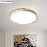 Eye - Caring Slim Drum Led Ceiling Light For Bedroom - Choice Of 3 Sizes In Black Grey Or White