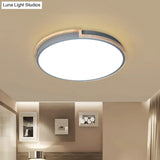 Eye - Caring Slim Drum Led Ceiling Light For Bedroom - Choice Of 3 Sizes In Black Grey Or White