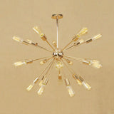 Farmhouse 18/21-Light Iron Chandelier: Copper/Gold Sputnik Ceiling Fixture For Dining Room 21 / Gold