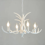 Farmhouse Resin Chandelier Pendant Light With Bare Tree Branch Design Perfect For Restaurants 4 /