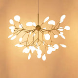 Firefly Chandelier: Minimalist Led Acrylic Suspension Light For Clothing Shops 63 / Gold
