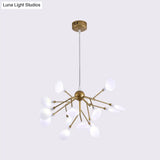 Firefly Chandelier: Minimalist Led Acrylic Suspension Light For Clothing Shops