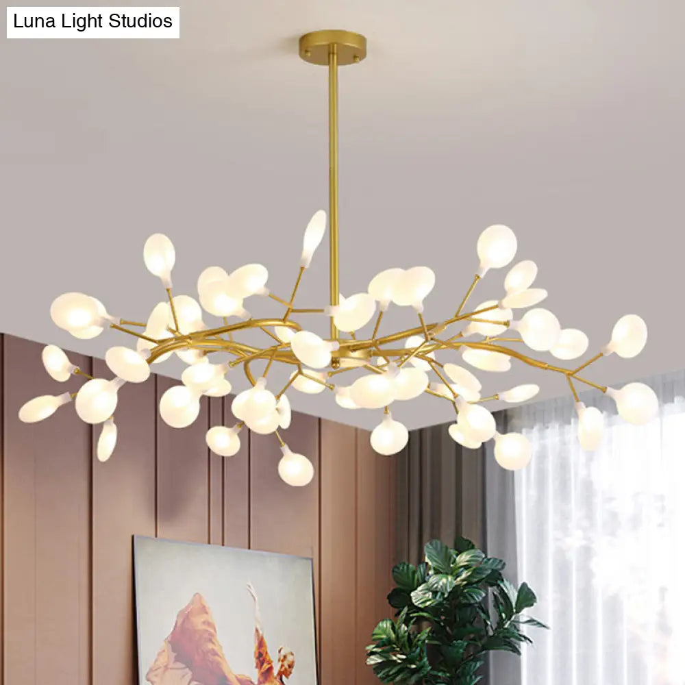 Firefly Led Acrylic Suspension Light - Nordic Style Chandelier Ideal For Living Room