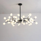 Firefly Led Acrylic Suspension Light - Nordic Style Chandelier Ideal For Living Room 54 / Black
