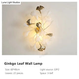 Flora - Modern Porcelain Leaves Wall Lights For Bedroom Living Room Decoration B Type / Plastic Leaf