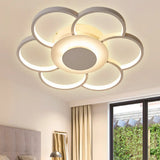 Floral Bedroom Led Flush Mount Light: Simple Ceiling Fixture In Warm/White/Natural Light Acrylic
