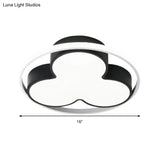 Flower Ceiling Mount Led Light For Child Bedroom - Nordic Style Acrylic Lamp
