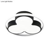Flower Ceiling Mount Led Light For Child Bedroom - Nordic Style Acrylic Lamp