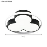 Flower Ceiling Mount Led Light For Child Bedroom - Nordic Style Acrylic Lamp