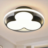 Flower Ceiling Mount Led Light For Child Bedroom - Nordic Style Acrylic Lamp Black / 19.5’