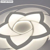 Flower Flush Light Modern Acrylic Ultra Thin Led Ceiling - Ideal For Bedroom 16’/19.5’/23.5’/29.5’ W