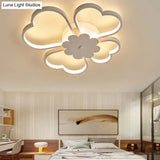 Flowers Lighting Fixtures For Kids Room 36W 54W White Color / 50X50X8Cm 36W Dimmable With Remote