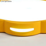 Flush Mount Macaron Led Ceiling Light With Acrylic Floral Shade - Ideal For Girls’ Bedroom