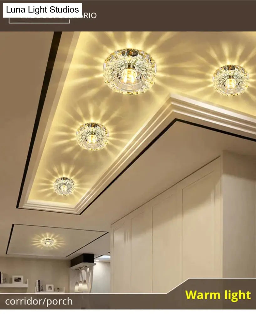 Flush Mount Small Led Ceiling Light For Art Gallery Decoration Front Balcony Lamp Porch Light