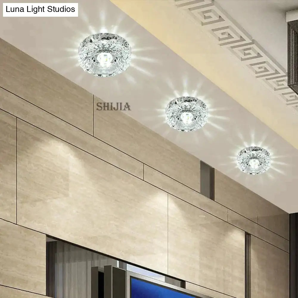 Flush Mount Small Led Ceiling Light For Art Gallery Decoration Front Balcony Lamp Porch Light