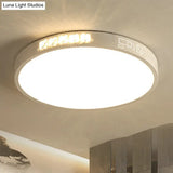 Flush Mounted Led Crystal Ceiling Light With Acrylic Shade - Rectangle/Round Options