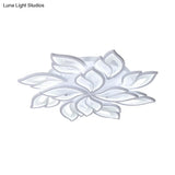 Foliage Semi-Mount Bedroom Light With 9/12/15 Acrylic Lights In Warm/White - Modern Ceiling Lamp