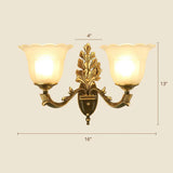 Frost Glass White Sconce Light Fixture - Traditional Wall Lighting 2 / B