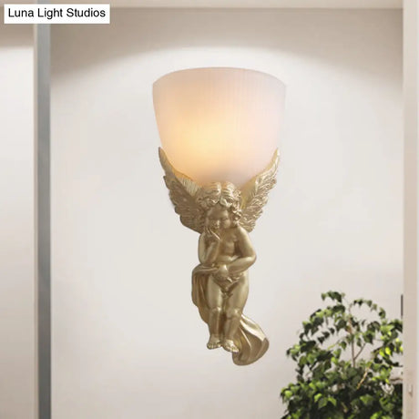 Frosted Glass Bowl Wall Light Fixture With Vintage Charm - Perfect For Living Rooms And Available In