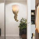 Frosted Glass Bowl Wall Light Fixture With Vintage Charm - Perfect For Living Rooms And Available In