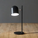 Fun Macaron Bell Nightstand Lamp For Kids Bedroom - Metal Base 1-Bulb Table Light Black
