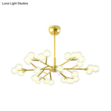 Gold Bubble Hanging Light Chandelier - Post Modern 25/30/45 Lights Metal Ceiling Fixture