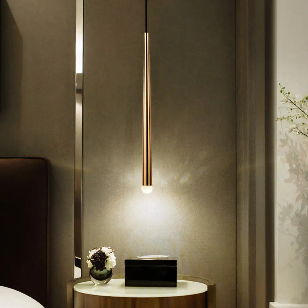 Gold Crystal Led Wall Sconce With Metal Shade - Nordic Living Room Lighting