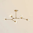 Gold Glass Postmodern Dna Ceiling Light Chandelier For Living Room 5 /