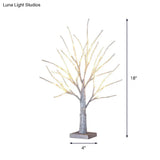 Gold Led Nightstand Light With Art Deco Design - Birch Night Table Lamp