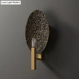 Gold Metal Elliptical Wall Sconce With Luxurious 1-Head Design - Modern Bare Bulb Light