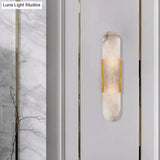 Gold Metal Wall Lamp With Postmodern Design And 1 Light For Living Rooms