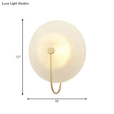 Gold Metal Wall Lamp With Postmodern Design And 1 Light For Living Rooms