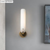 Gold Milk Glass Curved Wall Sconce: Colonial 1/2-Light Bedroom Fixture