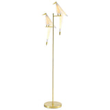 Gold Origami Bird Floor Lamp - Elegant Acrylic Living Room Lighting 2 /