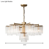 Gold Rustic Chandelier Pendant Light With Crystal Circular Design - 6/7/10 Lights For Bedroom