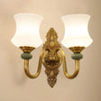 Green Frosted Glass Tapered Pendant Lamp: Minimalistic Chandelier Lighting Fixture For Living Room