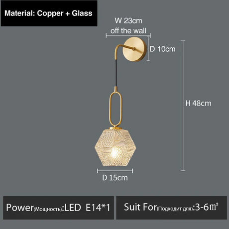 Haleh - Nordic Postmodern Luxury Led Wall Lamp Light
