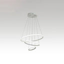 Halo Hanging Acrylic Led Chandelier Pendant Light - Minimalist & Elegant For Restaurants White /