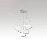 Halo Hanging Acrylic Led Chandelier Pendant Light - Minimalist & Elegant For Restaurants White /