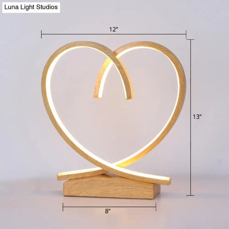 Halo Ring Led Nightstand Lamp Stylish Table Light For Bedroom