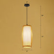 Handmade Asian Style Bamboo Ceiling Light Wood Fixture - Restaurant Hanging With 1 Bulb / C
