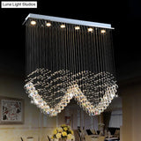 Heart - Shaped Crystal Orb Led Flush Mount Lamp In Chrome - Modern Restaurant Lighting