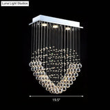 Heart - Shaped Crystal Orb Led Flush Mount Lamp In Chrome - Modern Restaurant Lighting